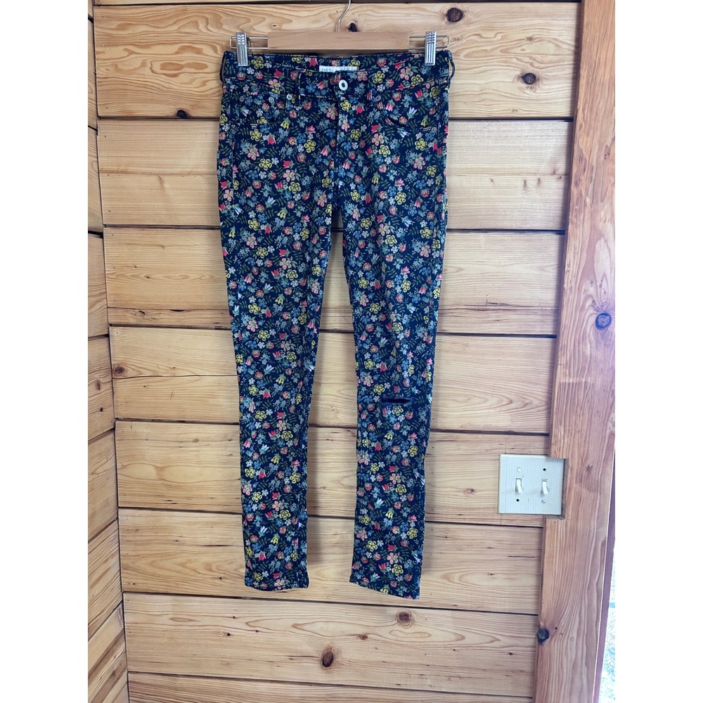 Earth Music & Ecology x Liberty‎ Art Fabrics Floral Skinny Pants Navy Womens S